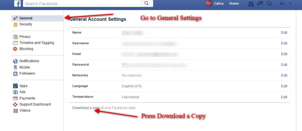 Make A Backup Of Your Facebook Conversation
