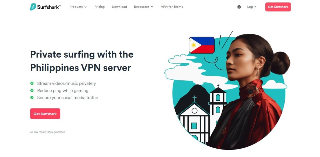 SurfShark VPN - Get a Philippines IP Address