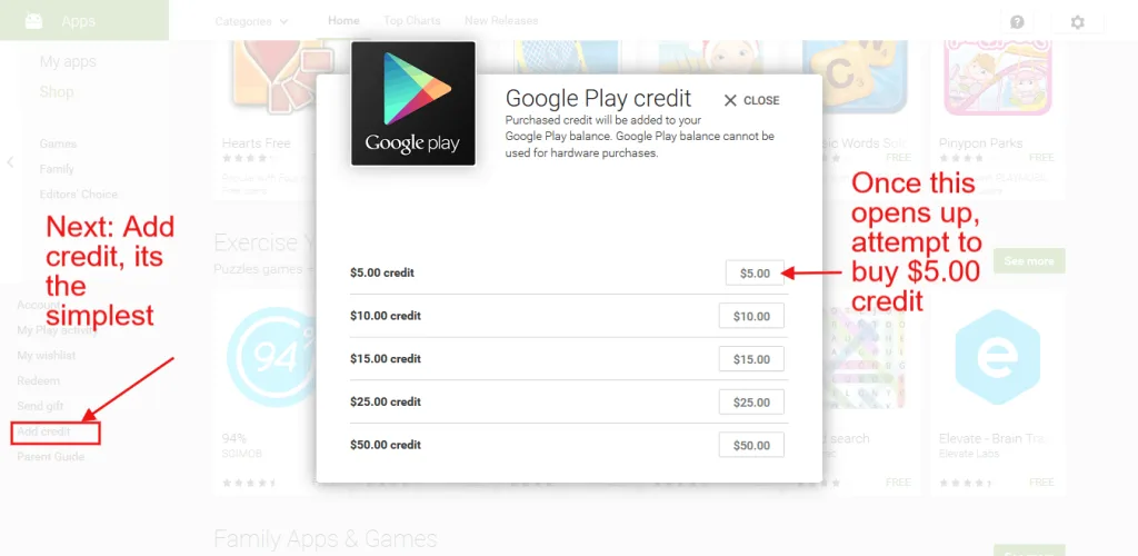 Purchase Items from US or UK Google Play Store
