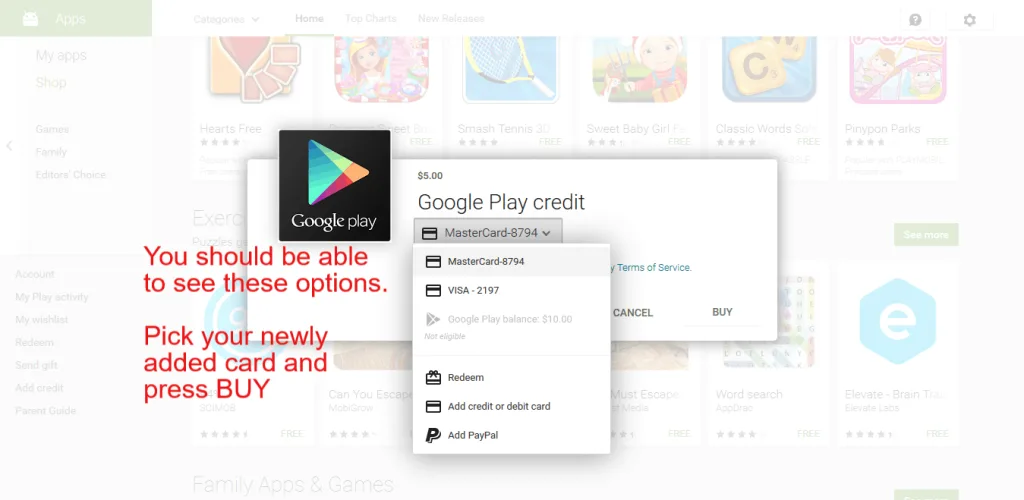Purchase Items from US or UK Google Play Store